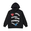 22SS Streetwear Hip Hop Hoodie Sweatshirt Skelett Brev Skriv ut Hooded 2021 Mens Harajuku Bomull Vinter Pullover Brun Storlek M-3XL