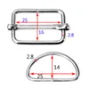 10st d Ring spännen Ring väska band metallbälte spänne webblås läder hantverk plagg kläder handväska krok DIY delar tillbehör