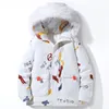 Winter Bont Kraag Hooded White Duck Down Jassen Heren Jeugd Warm Parkas Herfst Casual Tops Dikke Jassen Plus Size S-3XL