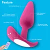 Långdistansskontroll Vibrator Bluetooth-appplugg Fjärrkontroll Anal Plug Prostata Massage Pussy Sexleksaker Vuxen Sex Produktp0804