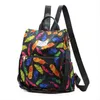 Colorful Anti Theft Women Backpack Floral School Bags Waterproof Female Travel Backpacks Teenage Girl