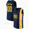 Tryckt anpassad DIY Design Basketball Jerseys Customization Team Uniforms Skriv ut Personliga Brev Namn och Nummer Mens Kvinnor Kids Ungdom Indiana006