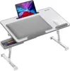 Adjustable Latop Table, Portable Standing Bed Desk, Foldable Sofa Breakfast Tray, Notebook Computer Stand for Reading and Writing