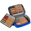 Potloodzakken Canvas School Cases For Girls Boy Case 72 Holes Pen Box Multi -functie Opslagtas Pakbenodigdheden