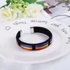 Men Pride Fashion Rainbow Choker Bracciale LGBT Women Gay Lesbian Gift Collare in nastro intrecciato Accessori punk