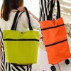 Borse portaoggetti Carrello della spesa pieghevole Carrello Capacità 30L Borsa da viaggio per bagagli portatile Riutilizzabile Eco Grande Tessuto Oxford impermeabile Donna