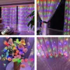 3MX3M LED Christmas Fairy String Lights Remote Control USB New Year Garland Curtain Lamp Holiday Decoration For Home Bedroom Window