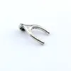 300pcs Ancient silver Alloy Wishbone Charms Pendants For Jewelry Making, Earrings, Necklace And Bracelet 8.5x15.5mm A-638