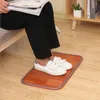 Home Heaters 220V Winter Heating Foot Mat Office Electric Pad Warm Feet HeaterThermarpet Leather Household Floor Heater