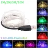 Cordes 1M 2M 5M 10M Guirlandes lumineuses Fil de cuivre LED String pour guirlande de Noël Fête de mariage Décoration de salle intérieure Batterie USB