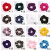 40 Colors Velvet Hair Scrunchies Elastic Hairband Solid Color Women Girls Headwear Ponytail Holder Hairs Accessories 50pcs