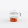 Storage Bottles Clear plastic jar PET with metal lid airtight tin Can pull ring home Concentrate Container food Herb T2I51782