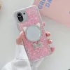 Glitter Pearl Cute Cat Mirror Cases voor Xiaomi MI 11 Lite Poco X3 Pro F3 Redmi Note 10Pro 10S 9 9A 9C Zachte Duidelijke Cover