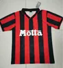 AC MILANS Retro shirts thuis 88 99 14 15 91 92 95 Gullit VOETBAL JERSEY 03 05 Maldini Van Basten voetbal RONALDO KAKA Inzaghi 06 07 10 SHEVCHENKO RONALDINHO