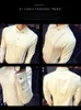 Men's White Shirt Pleated Solid Slim Fit Tuxedo Shirts Male Long Sleeve England Style Casual Social Prom Dress Shirt for Men 5XL