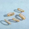 Alyans Cazibesi Clear Crystal Cz Kalp Taşı İnce Kadınlar Lüks Altın Parmak Yüzük Sonsuzluk Söz Varlık Bandı Jewelry8571029