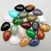 25x18mm platt rygg diverse löst stenvattendrop cabochons pärlor för smycken som gör läkande kristall grossist