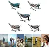 Single Single Double Hammocks bez wspornika Zagęścić Ogród Outdoor Ogród Camping Travel Płótno Wiszące krzesło Huśtawki Bed Camp Meble