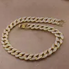 Mens Iced Out Chain Rose Goud Zilver Miami Cubaanse Link Chains Ketting Hip Hop Kettingen Sieraden