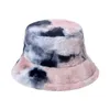 Hiver fausse fourrure léopard moelleux seau chapeau femmes fille voyage en plein air Panama épais chaud velours pêcheur vacances casquettes Bonnet