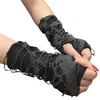 costume de gants long noir