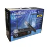 Lomeho LO-U02 2 fréquences UHF portables Capsule dynamique 2 canaux système de karaoké Microphone sans fil