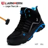 Mens Work Safety Shoes Steel Toe Shoe Breathable Genuine Leather Anti-smashing Anti-static Non-slip Work Boots