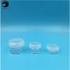 5gl 10g 15g Clear Empty Plastic Bottle jars Cream Eye Gel Small Sample packing Bottles Lip Balm Containersgood qty