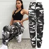 Women039s Pants Capris Women Camo Cargo Byxor Vintage Track Hight Midje Anklelängd Streetwear Camouflage Sweatpants Pink3625272