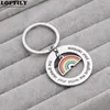 Fashion Inspirational Keychains Stainless Steel Engraved Keyring Cute Pendant For Friend Family Gift Key Chain Gifts G1019