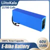 Liitokala-Elektrofahrrad 60 V 15 Ah 21700 16 S3P Lithium-Ionen-Akku, zusammengebaut, 60 V, 3000 W, brandneues Original