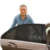 Gordijn Gordijnen 4 Pack Zomer UV-bescherming Auto Front Achterzijde Venster Zon Schaduw Anti-Mosquito Sunshade Net Mesh voor Sedan SUV MPV