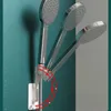 1 PC 360 Uchwyt na głowicę prysznicową Regulowany samoprzylepny wspornik prysznicowy uchwyt ścienny z 2 hakami Stojak Spa Łazienka Uniwersalny ABS