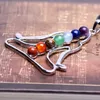 Natural Crystal 7 Colorful Stone Fashion Charm for DIY Necklace Pendant Yoga Seven Star Group Jewelry