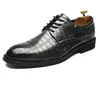 Mode automne hommes Oxford chaussures habillées en cuir verni noir luxe plate-forme commerciale confortable hommes chaussures de mariage bottes