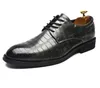 Moda Autunno Uomo Scarpe eleganti Oxford Pelle verniciata Piattaforma business di lusso nera Comodi stivali firmati da uomo per calzature da sposa