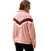 Höst vinter fleece tjocka sweatshirts kvinnor turtleneck blixtlås varmt kvinnligt hoodies mode plus storlek vintage sweatshirt 210603