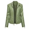 ladies beige leather jackets