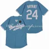 Top Qualität ! Herren #8 #24 Bryant Trikots Gelb Weiß Grau Schwarz genähtes Baseballtrikot