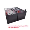 GTK LIFEPO4 12V 100AH ​​Batteri 80AH Lithium Batteri Inbyggt BMS för RV UPS Solar Power System Fiskebåt + 10A laddare