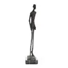 Statue d'homme qui marche en Bronze par Giacometti, réplique de Sculpture de squelette abstraite, Collection Vintage, décoration d'art pour la maison, 210329277Q