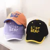 Berretto da baseball dell'orso del fumetto dei bambini Bambini per il cappello di snapback del cappello della ragazza del neonato Cappello casual da viaggio studentesco dell'ombra di hip-hop sveglio