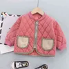 Veste d'hiver Parkas pour enfants pour fille garçons top manteau enfants chaud épais velours à capuche à capuche de bébé causalité