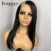 Indian Silky Straight 1x4 Right U Part Perruques de cheveux humains pour femmes 250Density Natural Color Side Parts UPart Wig Remy Hairs 30inches Full Machine Made