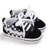 Baby Shoes de berço recém -nascido Baby Sofle Sone Shoe Anti Slip Canvas Sneaker Trainers Pre -Walker Infant S 33