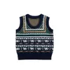 INS baby kids clothing sweater Vest Loose U-neck Knitted Pullover 100% Cotton Boutique boy spring fall Clothes