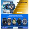 Boamigo Nya Fashion Mens Klockor Rostfritt Stål Top Märke Luxury Sports Mäns Digital Analog Blå Kvarts Klocka För Män Man 210329