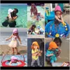 Sunshade largo Brim Sun Chapéus Ajustável Tampão Caps de praia Chapéu de natação de verão para crianças nbsat acessórios de cabelo IUCQI