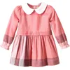 Sommar klänning flicka mode prinsessan klänningar uniform barn casual school wear kläder korta barn sundress 1-5t q0716