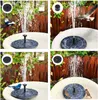 Sol fontän pump, vattendriven pump för fågelbad, dammar, trädgård, utomhus och akvarium 210713